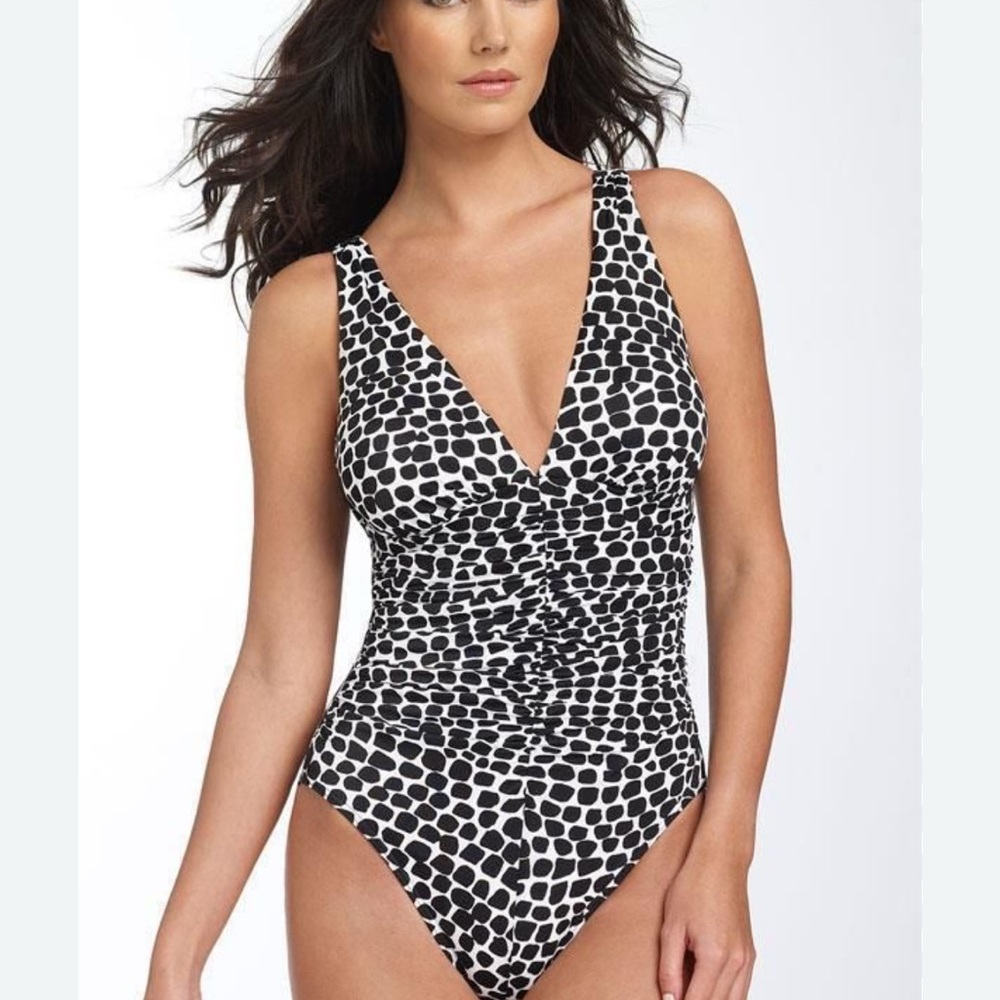 Miraclesuit Sonatina Leopard Spot One Piece Swimwear with Tummy Control